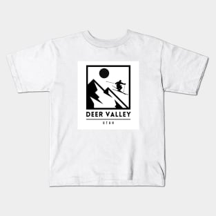 Deer Valley Utah United States ski Kids T-Shirt